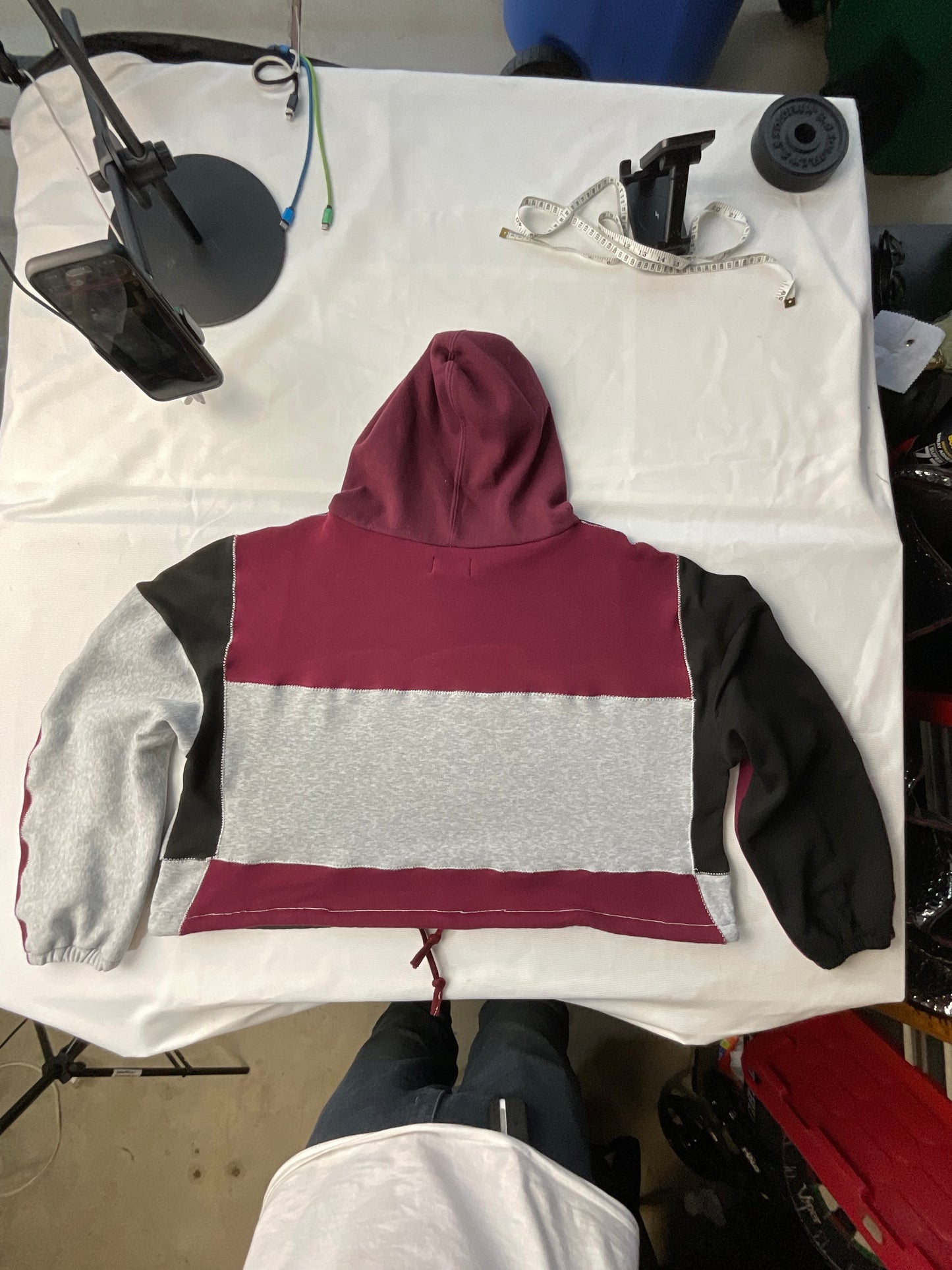 Upcycled/Reworked Chanel Drawstring Sweatshirt