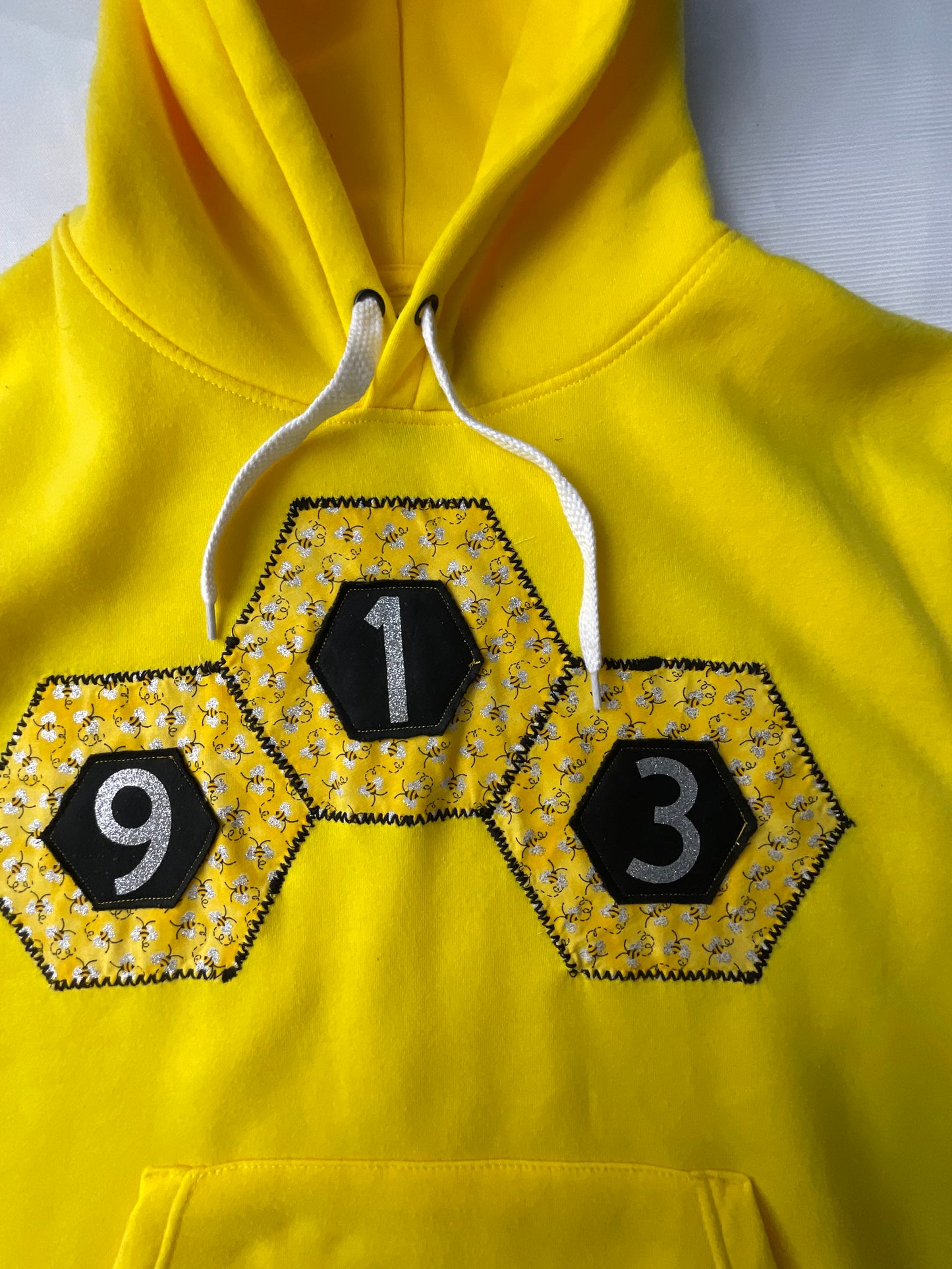 Upcycled/Reworked 913 The Bee Signature Sweatshirt- M