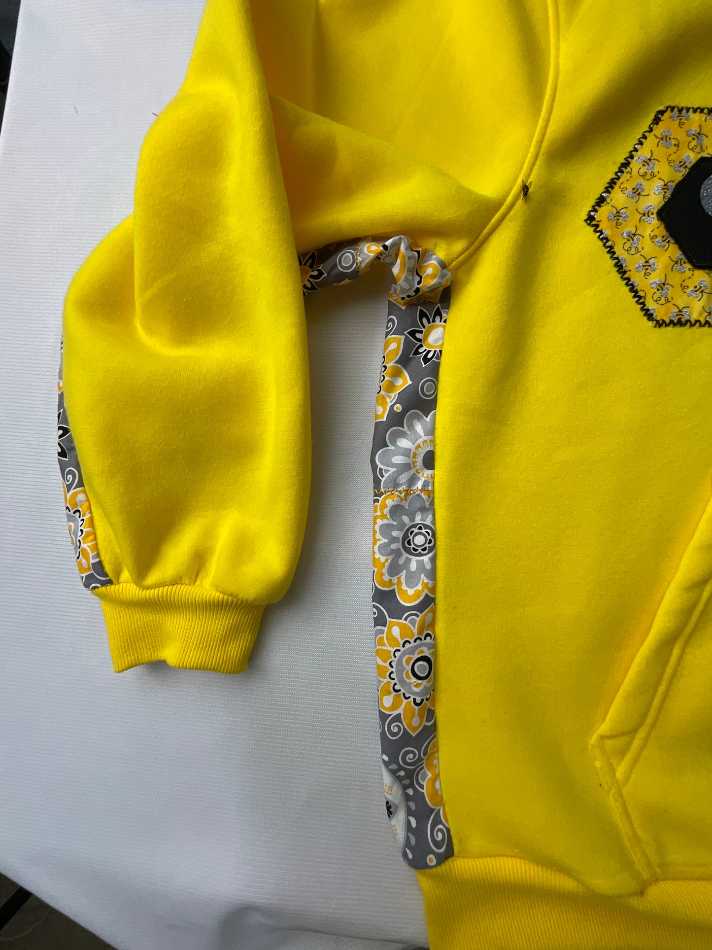 Upcycled/Reworked 913 The Bee Signature Sweatshirt- M