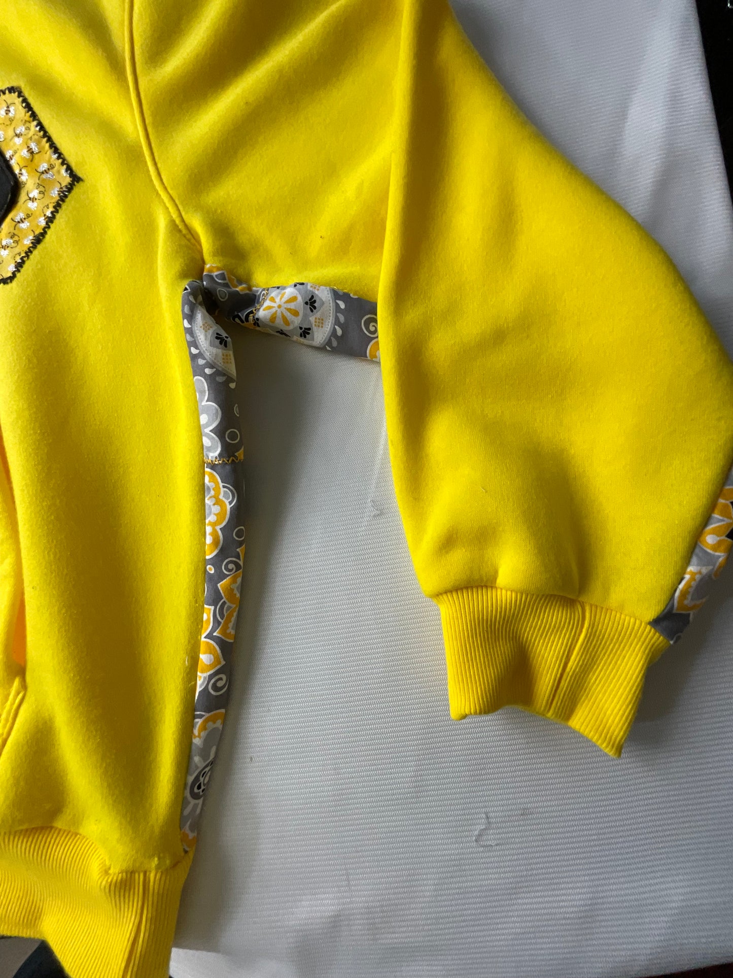 Upcycled/Reworked 913 The Bee Signature Sweatshirt- M