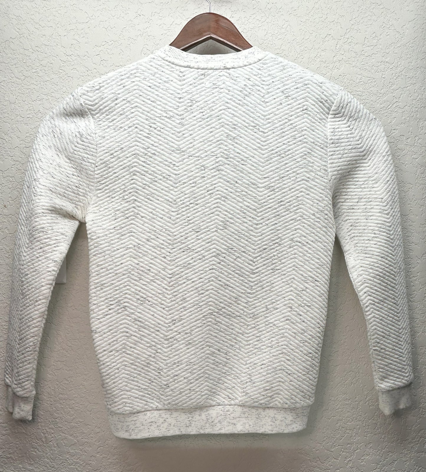 Upcycled / Reworked Zara White Crew Neck Sweater with Kim Dolce & Gabbana Graphic