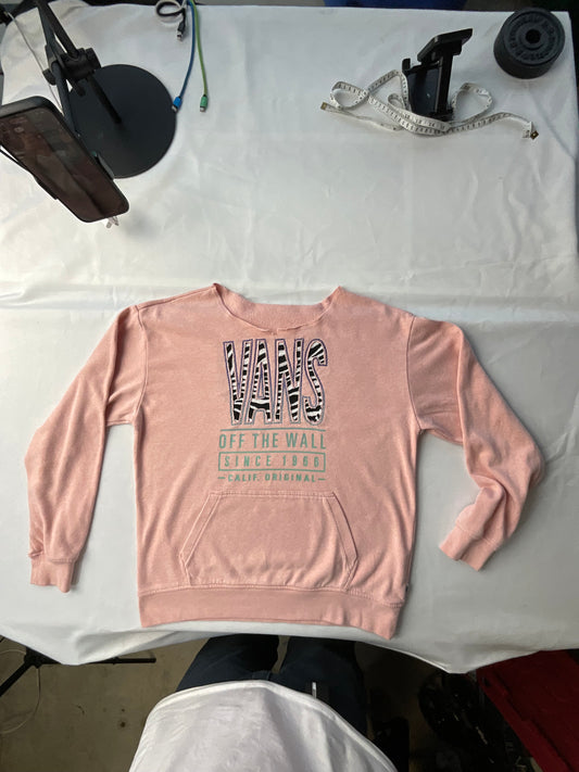 Upcycled/Reworked Zebra Vans Pullover- M