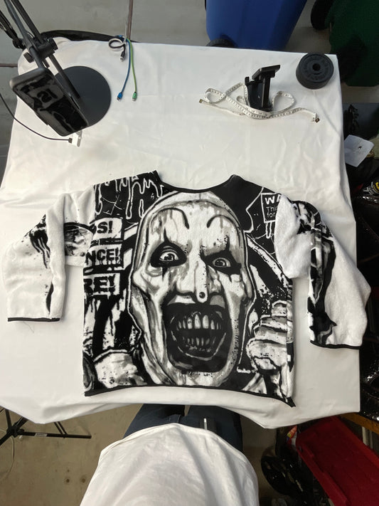 Upcycled/Reworked The Terrifier Sweatshirt