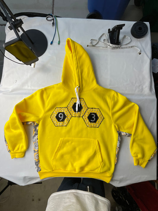 Upcycled/Reworked 913 The Bee Signature Sweatshirt- M