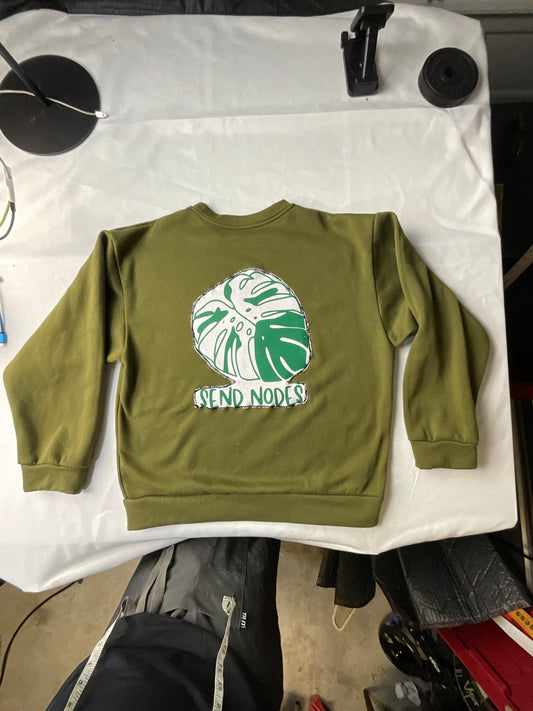 Upcycled/Reworked Los Angeles "Send Nodes" Sweatshirt