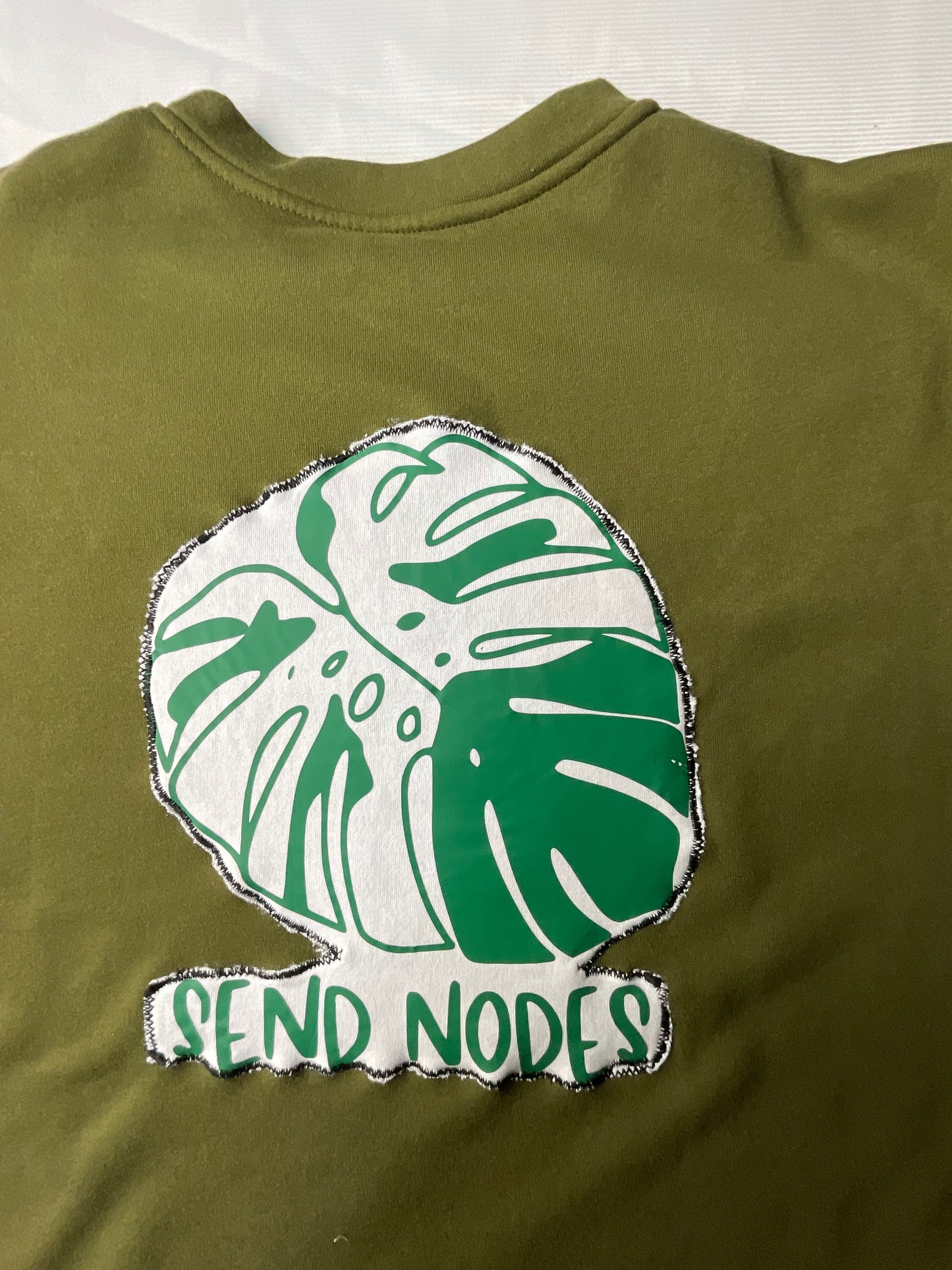 Upcycled/Reworked Los Angeles "Send Nodes" Sweatshirt