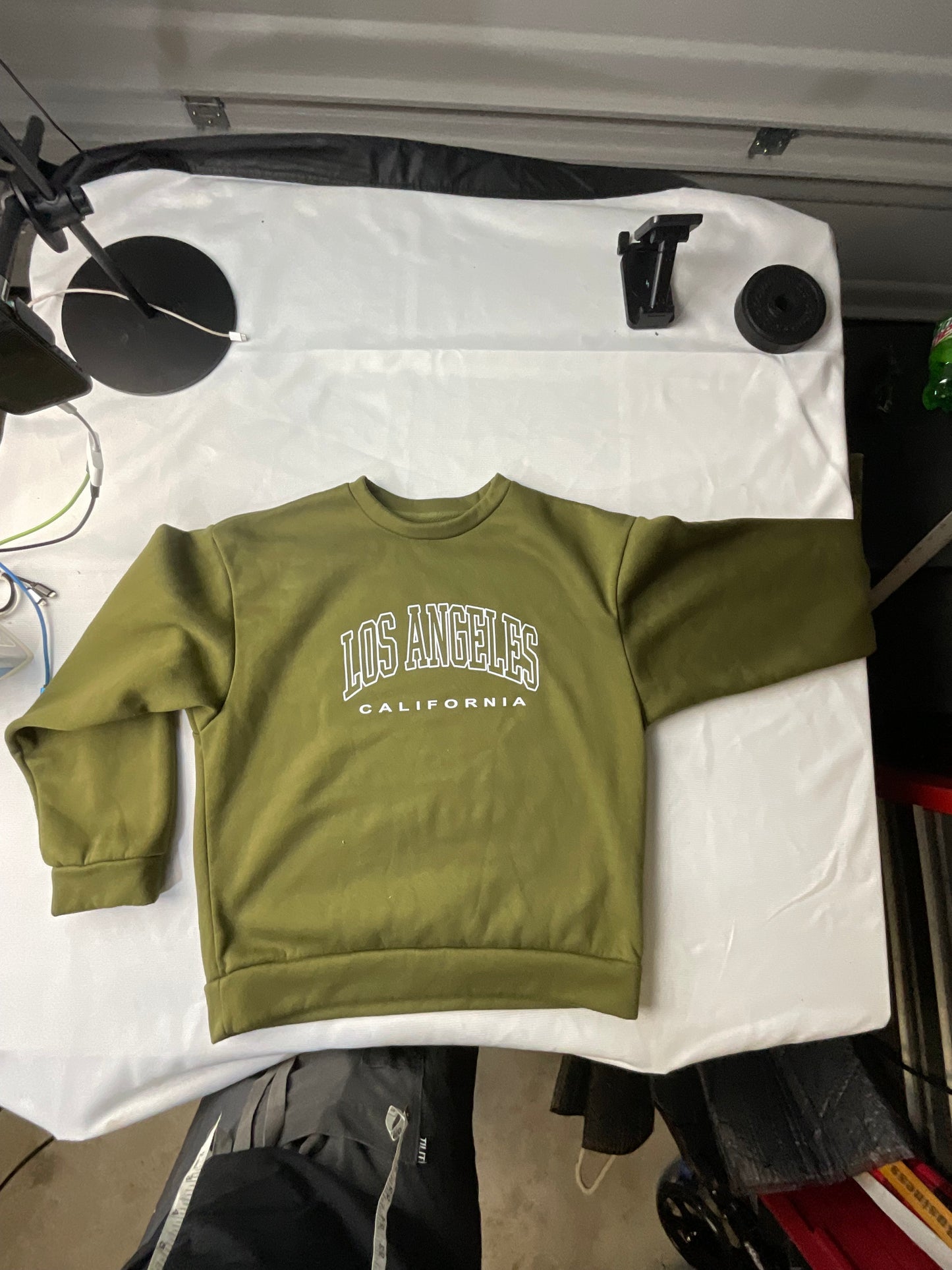 Upcycled/Reworked Los Angeles "Send Nodes" Sweatshirt
