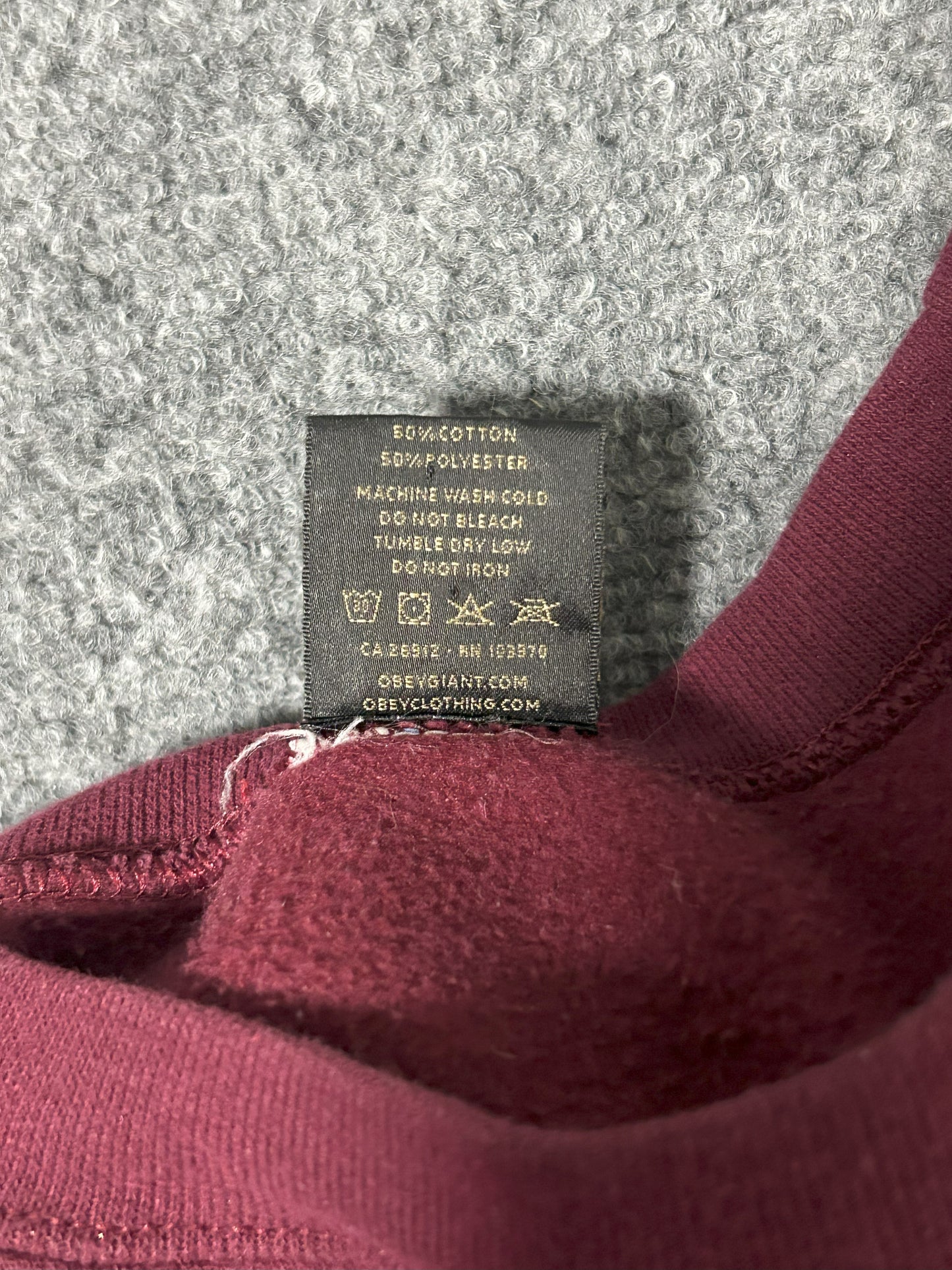 OBEY / Marvin the Martian Sweatshirt, 1 of a kind, Maroon, Women's Small