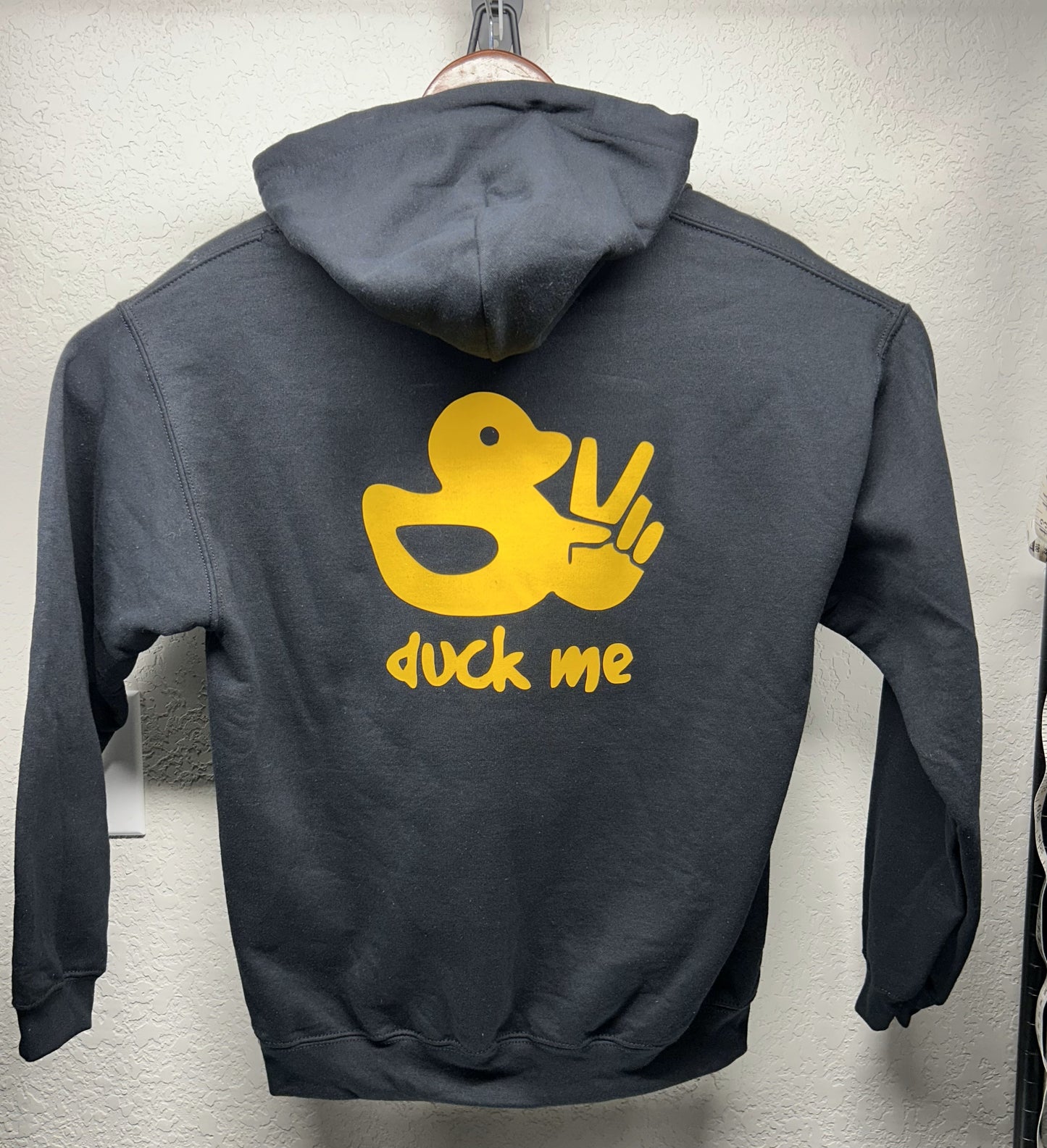 Upcycle/Reworked Handmade Jeep Patch Added to Black Hoodie Woman's Size M