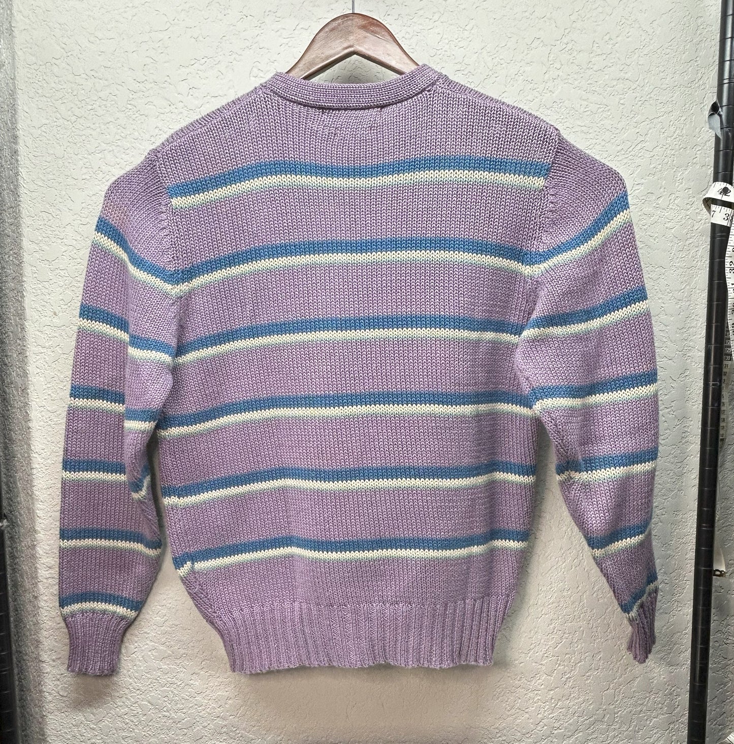 Upcycled / Reworked Jeffrey Banks 100% Egyptian Cotton Sweater with Patches