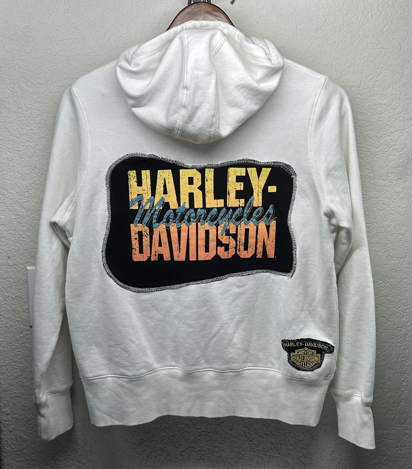 Upcycled / Reworked (XL) Champion Jacket with Harley-Davidson Graphic - Unisex